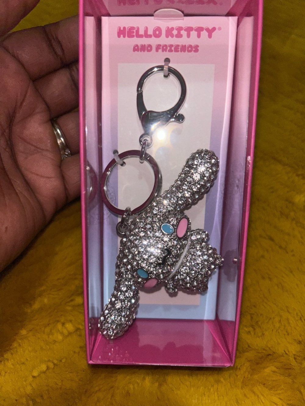 🎄Hello Kitty and friends Cinnamonroll Keychain with Pink & Blue Accents🎄